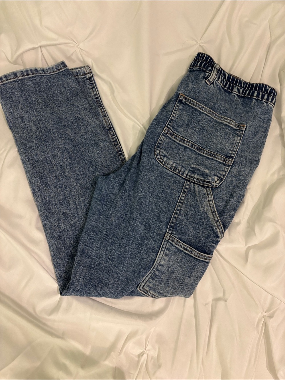 Ardene Blue Denim Utility Mom Jeans